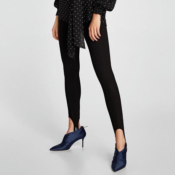 NWT ZARA Blue Gathered Satin High Heel Ankle Boots - Picture 5 of 8